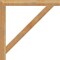 Ekena Millwork Traditional Block Rough Sawn Bracket, Western Red Cedar, 4"W x 44"D x 44"H BKT04X44X44TRA05RWR - alternate 3